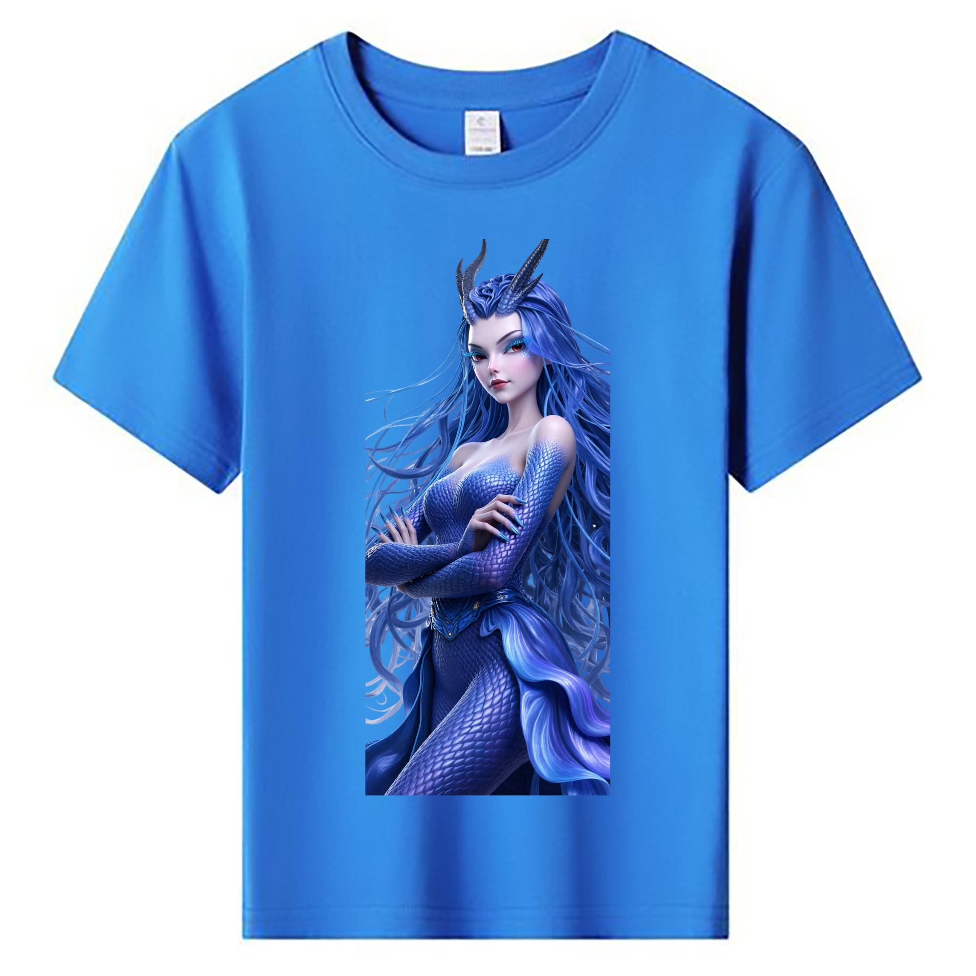 （画像用） Ne Zha 2 ナタ 魔童の大暴れ 綿100％キッズTシャツ（フロントプリント）